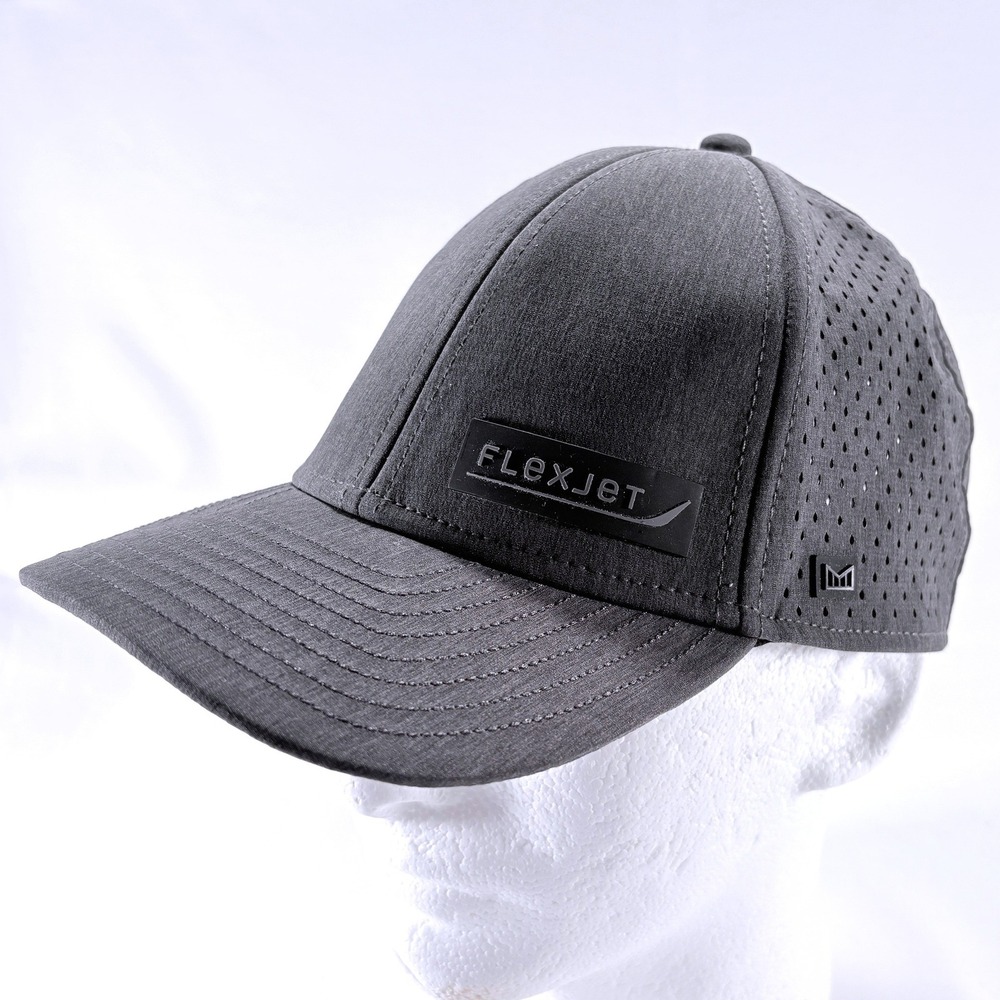 Melin A-Game Hydro Gray Flexjet Perforated Mens Snapback Baseball Cap Hat